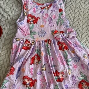 Little Sleepies Ariel part of her world dress with bodysuit size 12-18 months